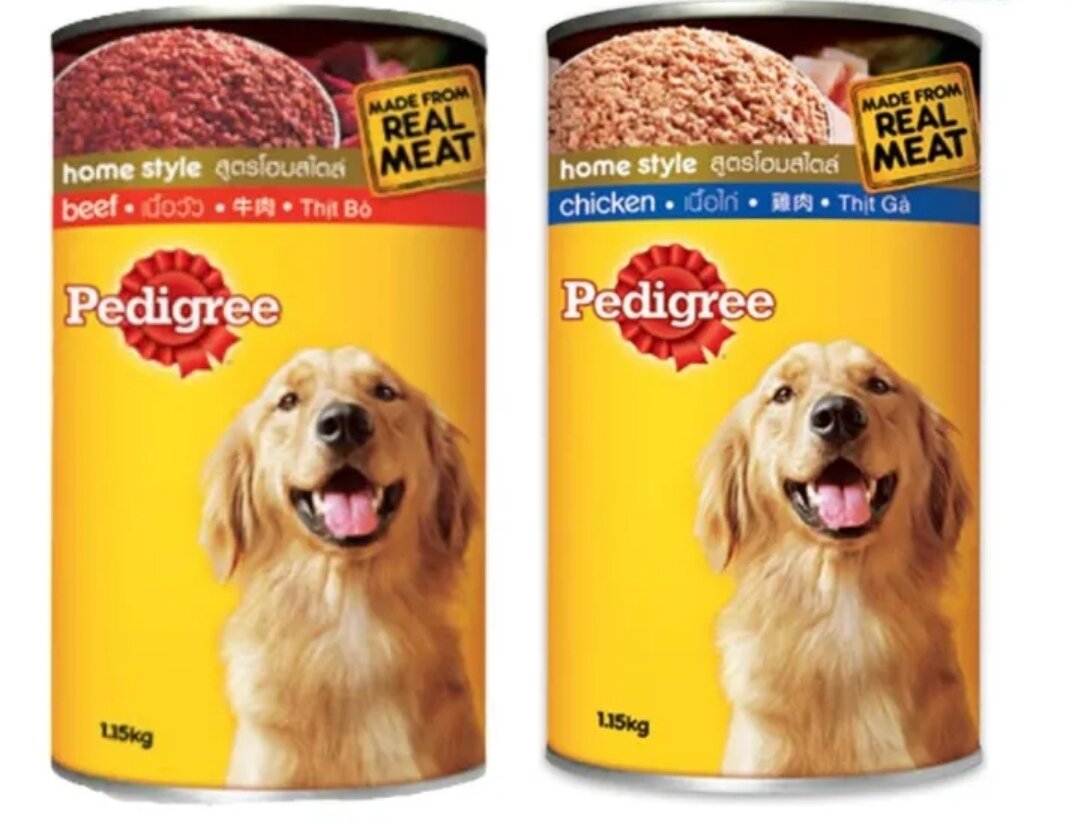 1.15kg PEDIGREE Wet Dog Food in Can Big Size - chicken flavor beef