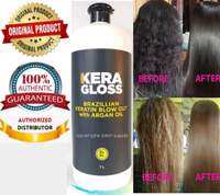 Kera Gloss Brazilian Keratin Blow Out Hair Treatment with Argan Oil. Professional Grade 100% Authentic Formula. 1 Liter / 33.8 fl. oz.
