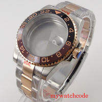 20bar Waterproof SUB Diving Watch Case Glass Back Silver Rose Gold for NH34 NH35 NH36 NH37 NH38 NH39 movement