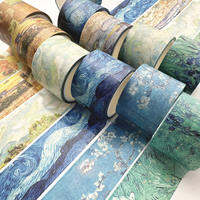 Gimue | Vivid Starry Night Artistic Retro Hand Account Tape DIY Decoration Collage Material
