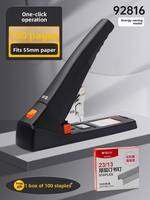 M&G | Heavy Duty Large Effortless Desktop Stapler for Thick Layer