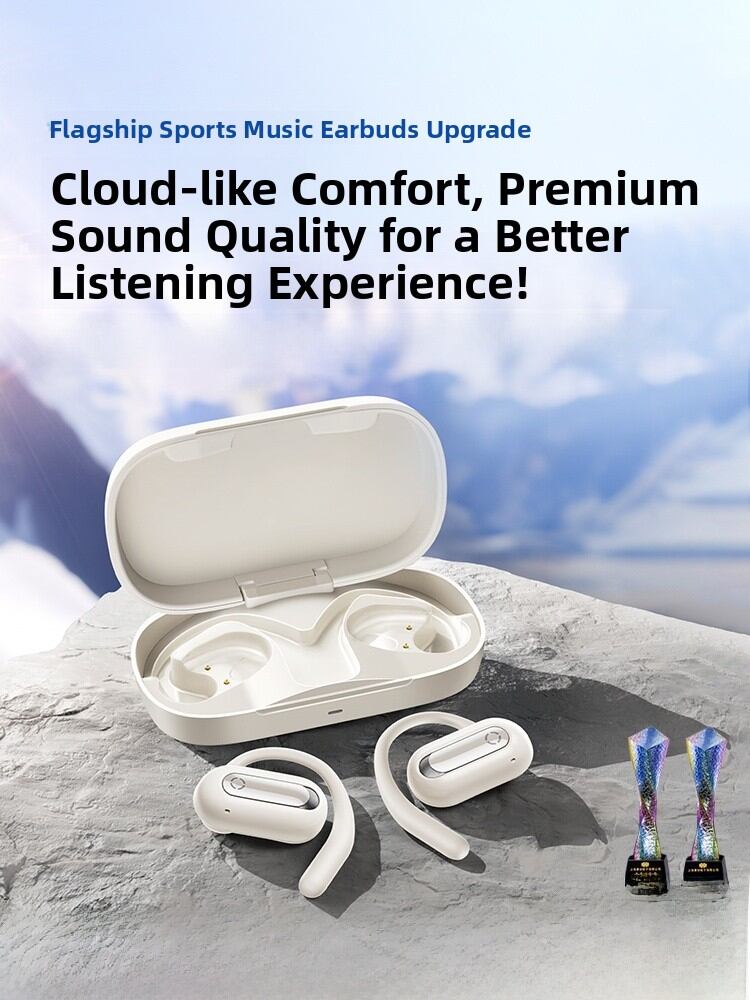 Bizoe | Wireless Open Ear Bluetooth Headphones with Bone Conduction for Sports Long Wear Comfort