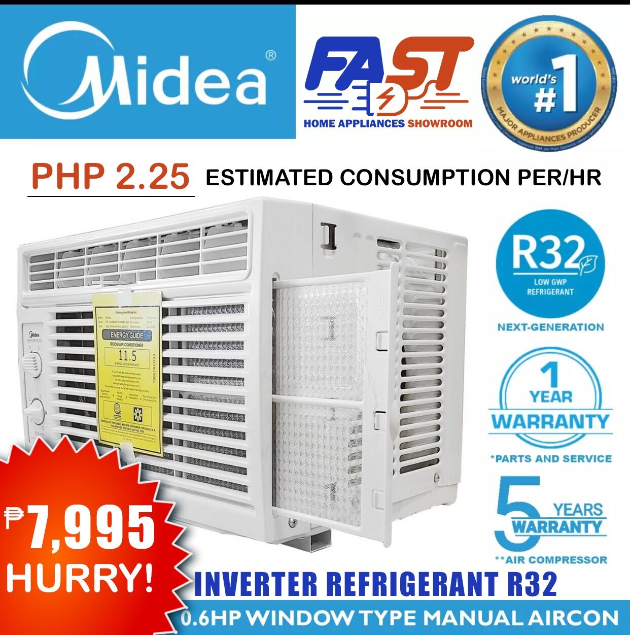 aircon 0.6 hp price