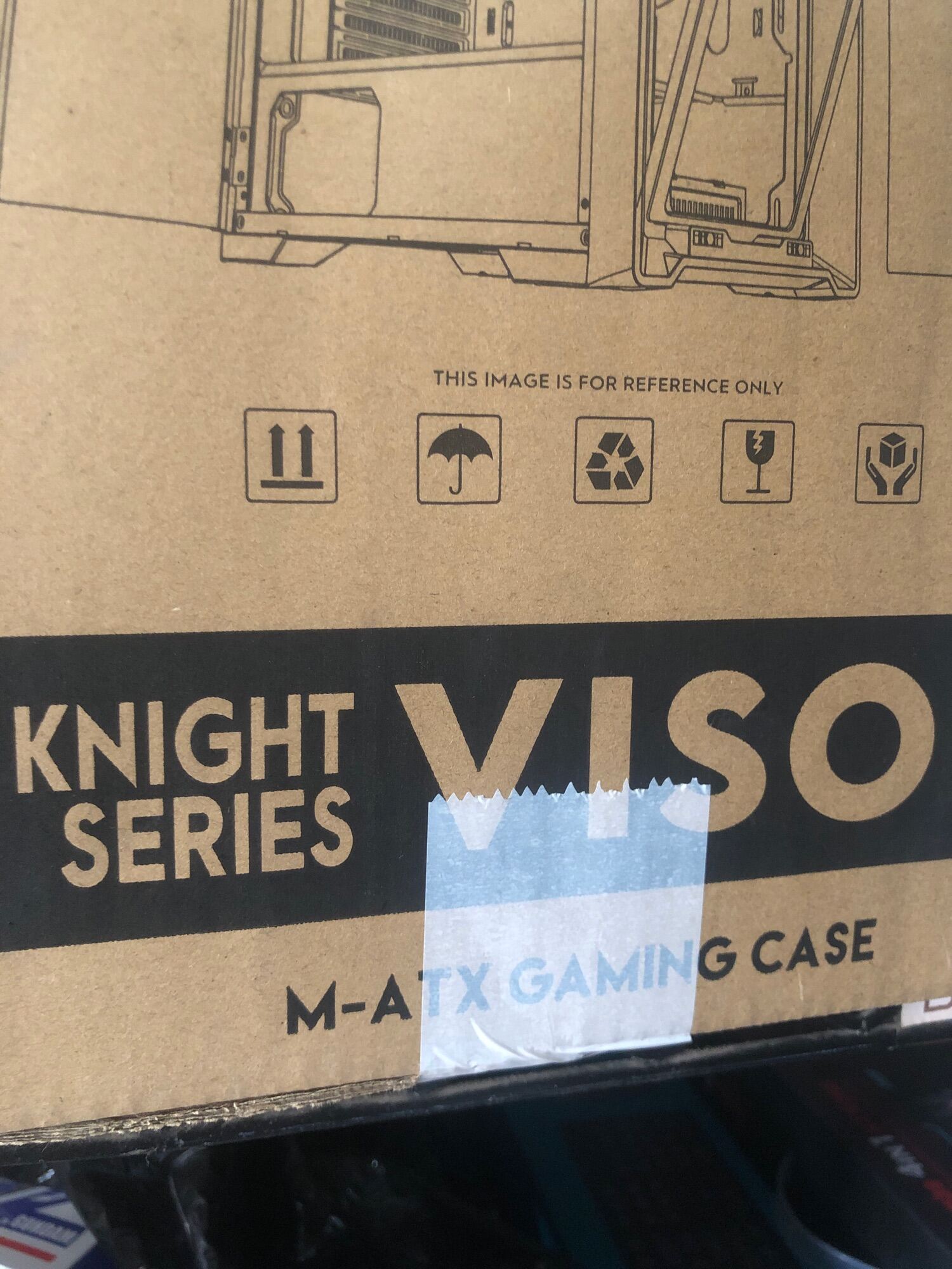 KEYTECH Knight Series VISOR Tempered Glass Mid tower MATX Gaming PC