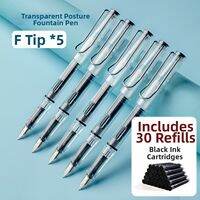 LIUPINTANG | Student Use Calligraphy Everyday Work Replenishable Ink Cartridge Large Capacity Aesthetic Transparent Fountain Pen