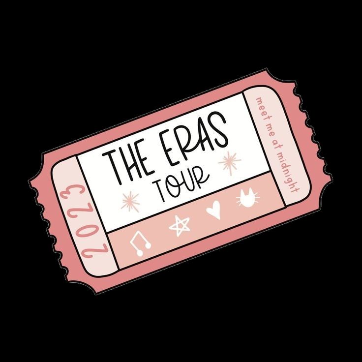 THE ERAS TOUR Taylor Swift Laminated VINYL Sticker Waterproof And  Scratchproof, Ara's Library