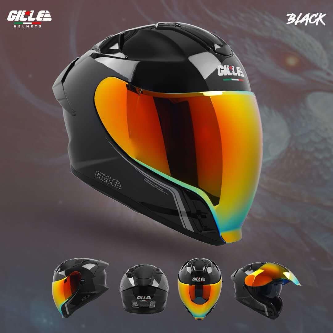 GILLE Phoenix Dualvisor Fullface helmet with Freebies. 