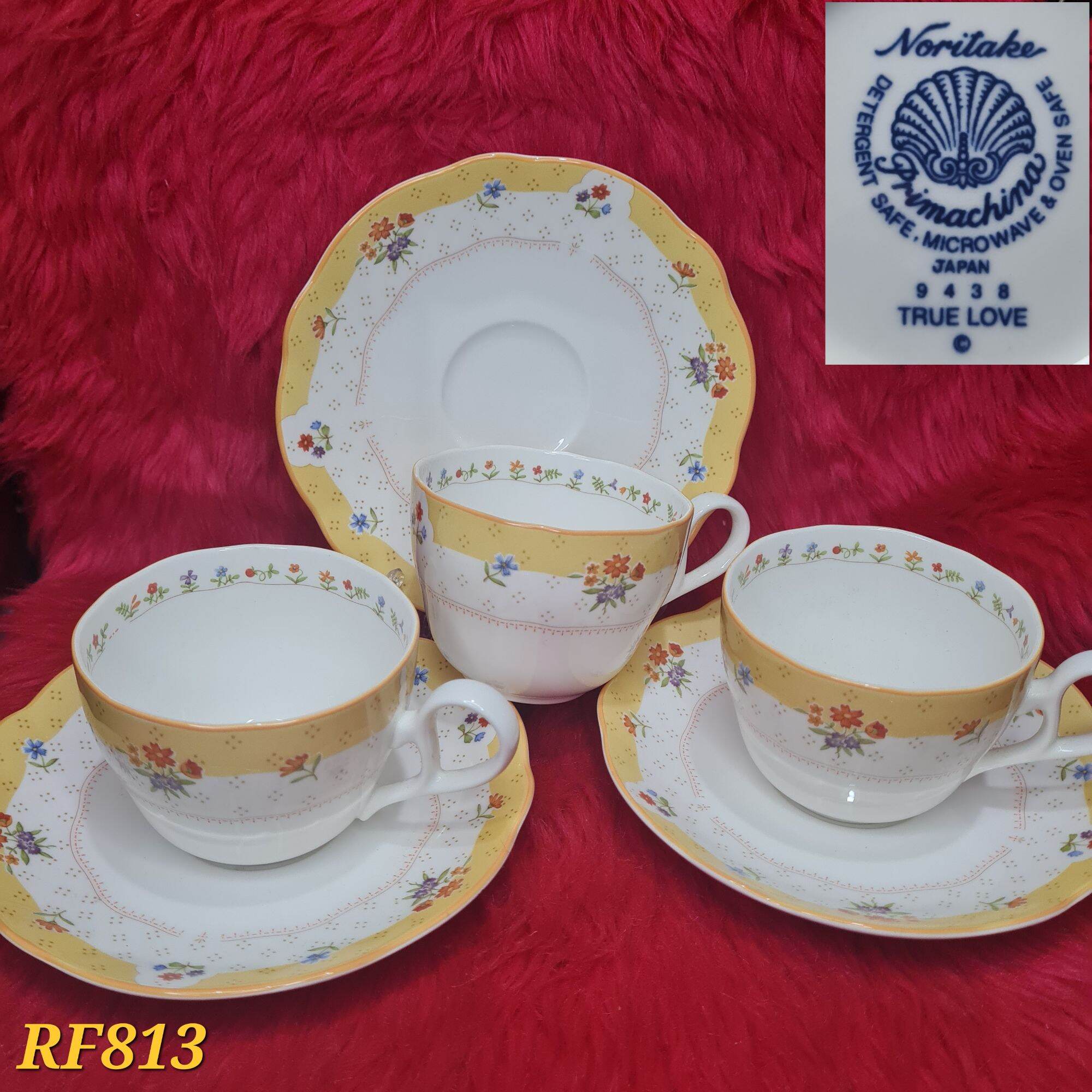 Rare Noritake True Love 9438 - Cup and Saucer - Japan - Sold