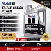Mobil 1 Triple Action Power 5W-30 Fully Synthetic Engine Oil for Petrol Diesel Hybrid 4L