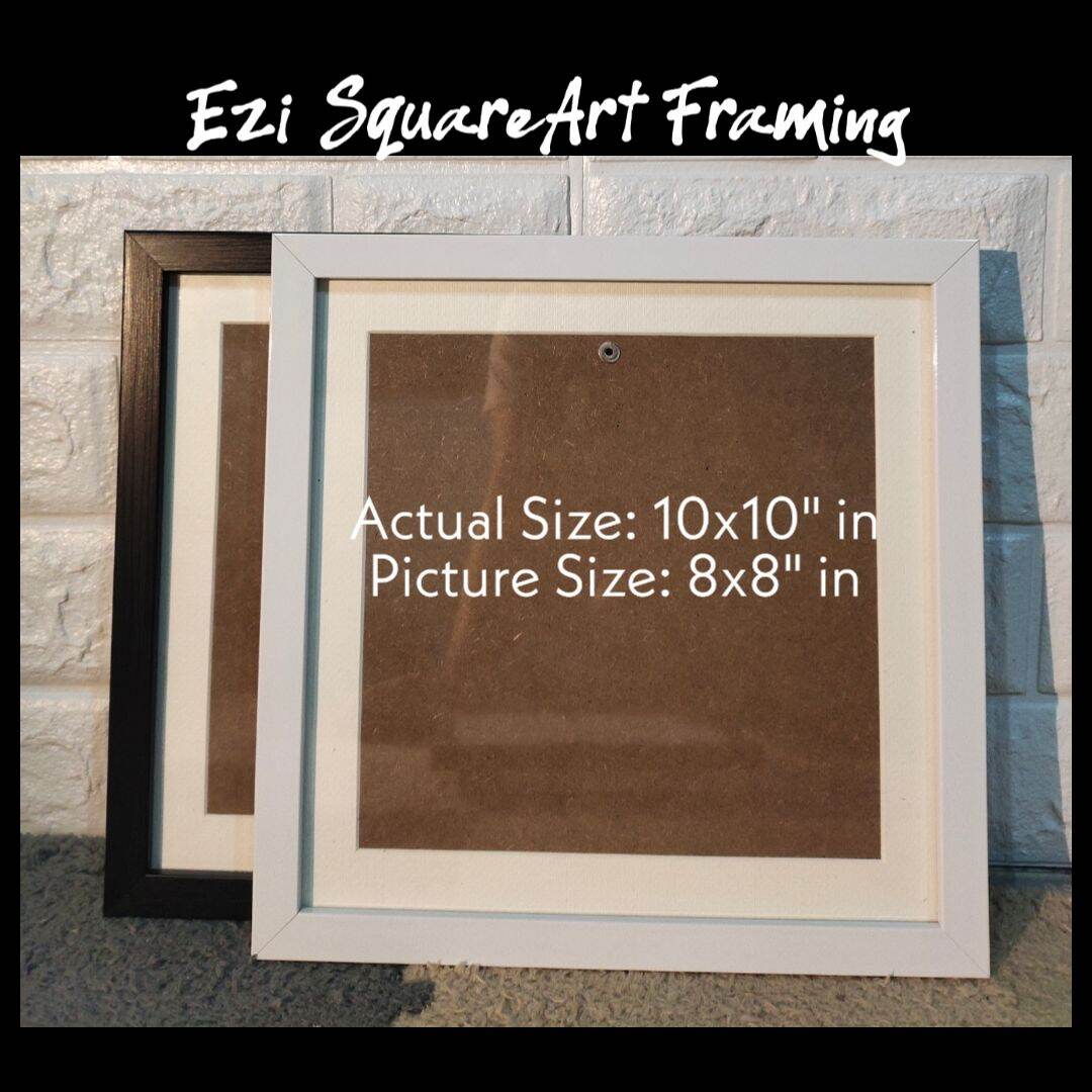 Wall Picture Frame With 1" Matting 8R 8x8" 5R 4R Lazada PH