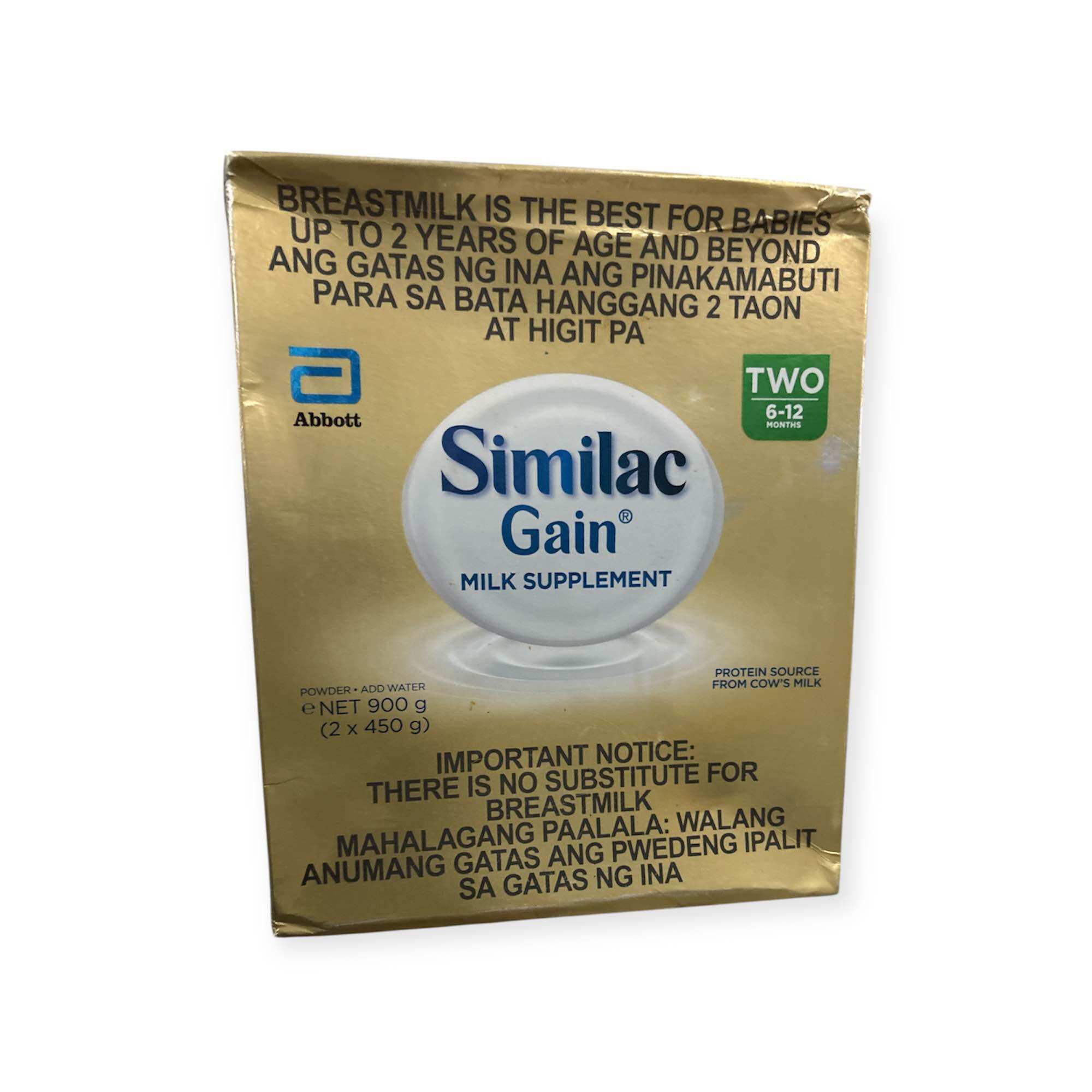 NO BOX or with BOX SEALED POUCH Similac Gain 900g for Infants 6-12 month or 1-3yrs Milk Supplement Powder