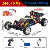WLtoys | WLtoys 244016 V2 2.4G High Speed Racing Car 2WD 25KM/H 1:24 Gyro Full Scale Remote Control Car Competitive Vehicle Toys For Kid