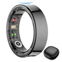 2024 COLMI R09 Smart Ring Men Women with Charging Case Body Temperature Health and Sleep Monitor For Xiaomi Samsung Phone