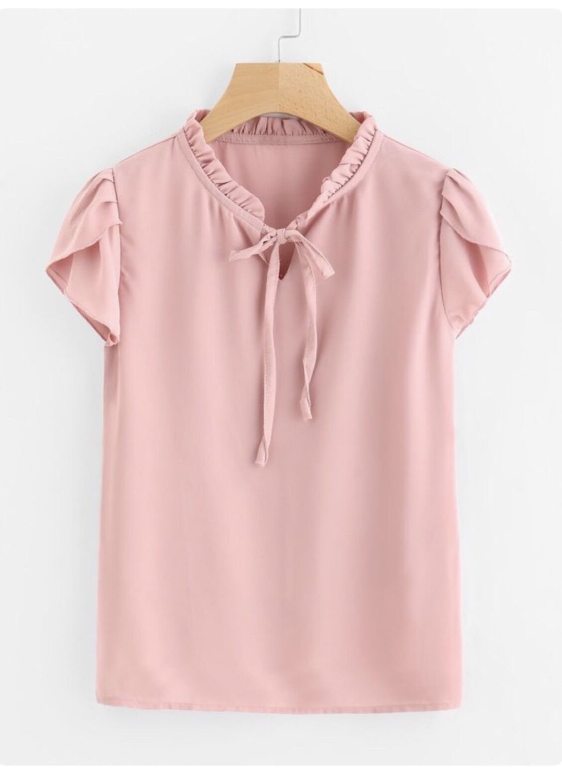 Petal sleeve blouse | Lazada PH