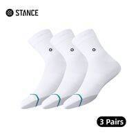 Stance | White Breathable Low-Cut Socks 3 Pairs