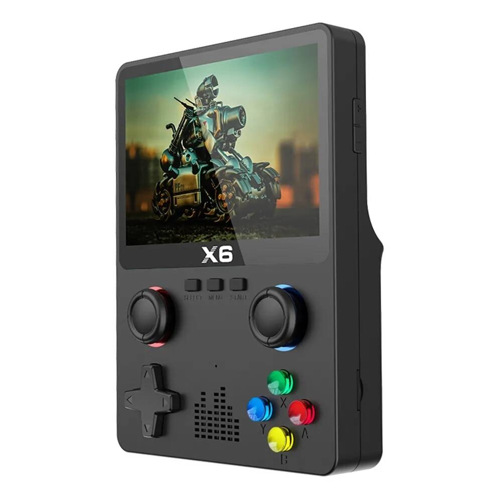 2023 New X6 3.5Inch Ips Screen Handheld Game Player Dual Joystick 11 Simulators Gba Video Game Console for Kids Gifts