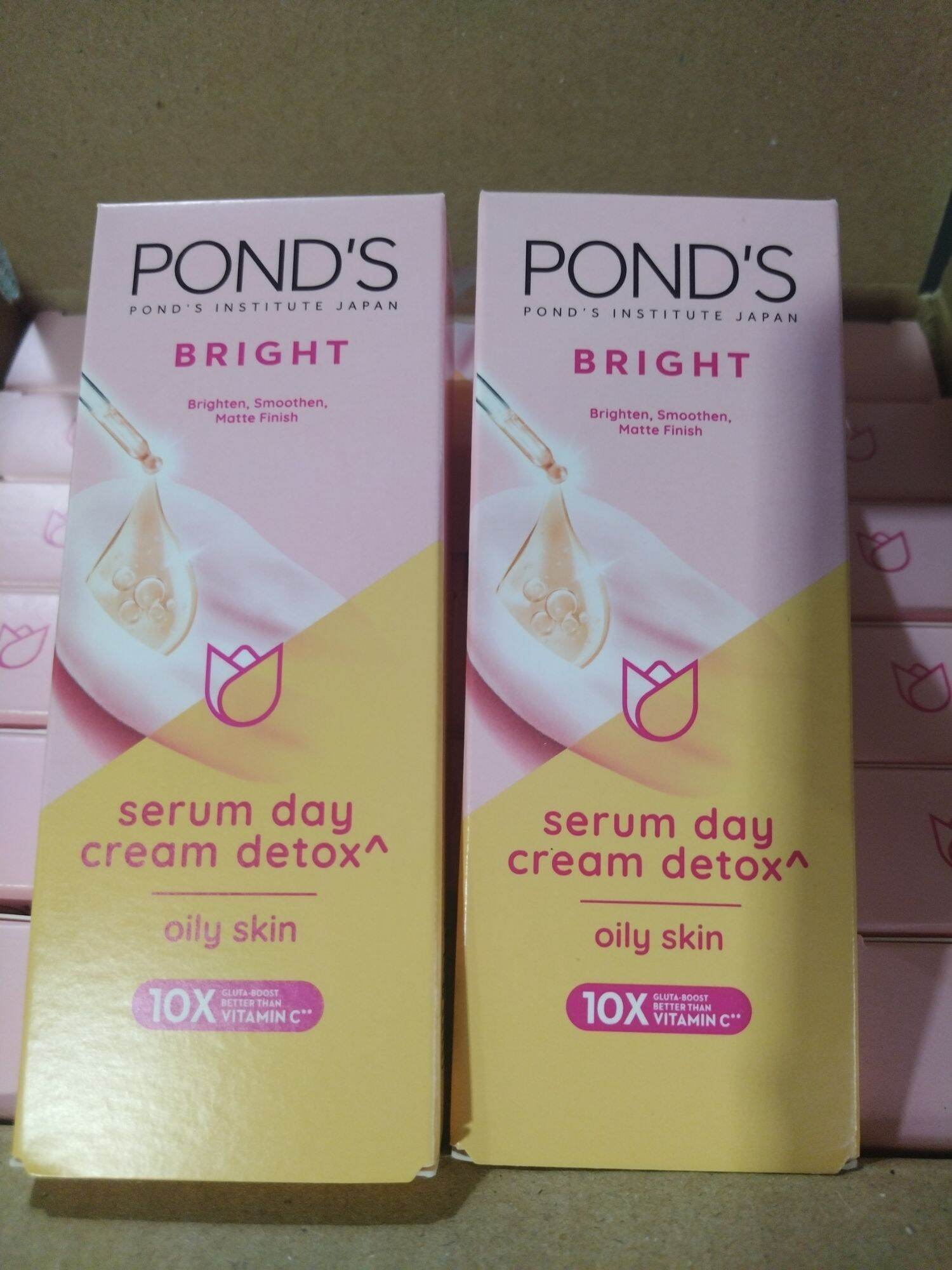 Pond's Bright serum day cream detox buy1take1 40g