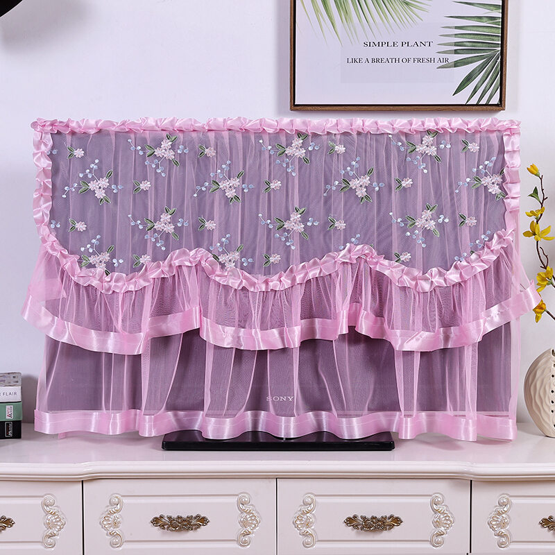 TV Cover Does Not Take Hemming TV Dust Cover Hook & Loop TV Dust Cover