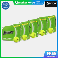 Srixon | 5 Dozen (60 Balls) Dunlop Soft Feel 14 Golf Balls Unisex Yellow Ta3607030