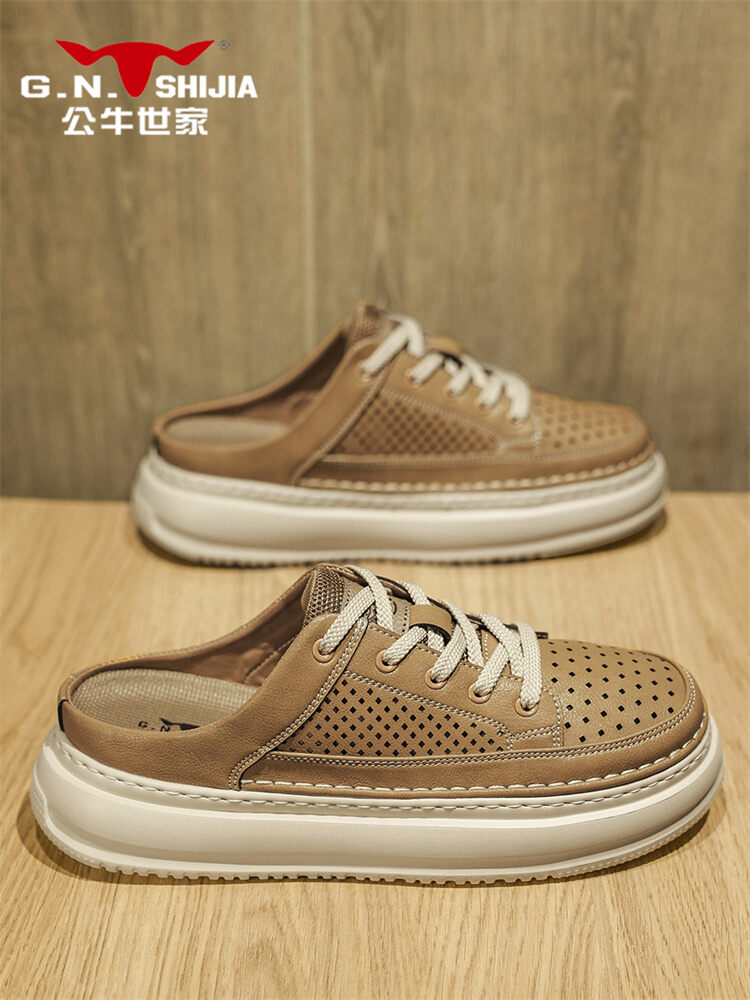 GN..SHIJIA(GN..SHIJIA(GN.. SHIJIA)) | No-Heel Breathable Mesh White Sneakers Casual Slip-On Shoes Presyo 2,898 Piso*Libreng Shipping