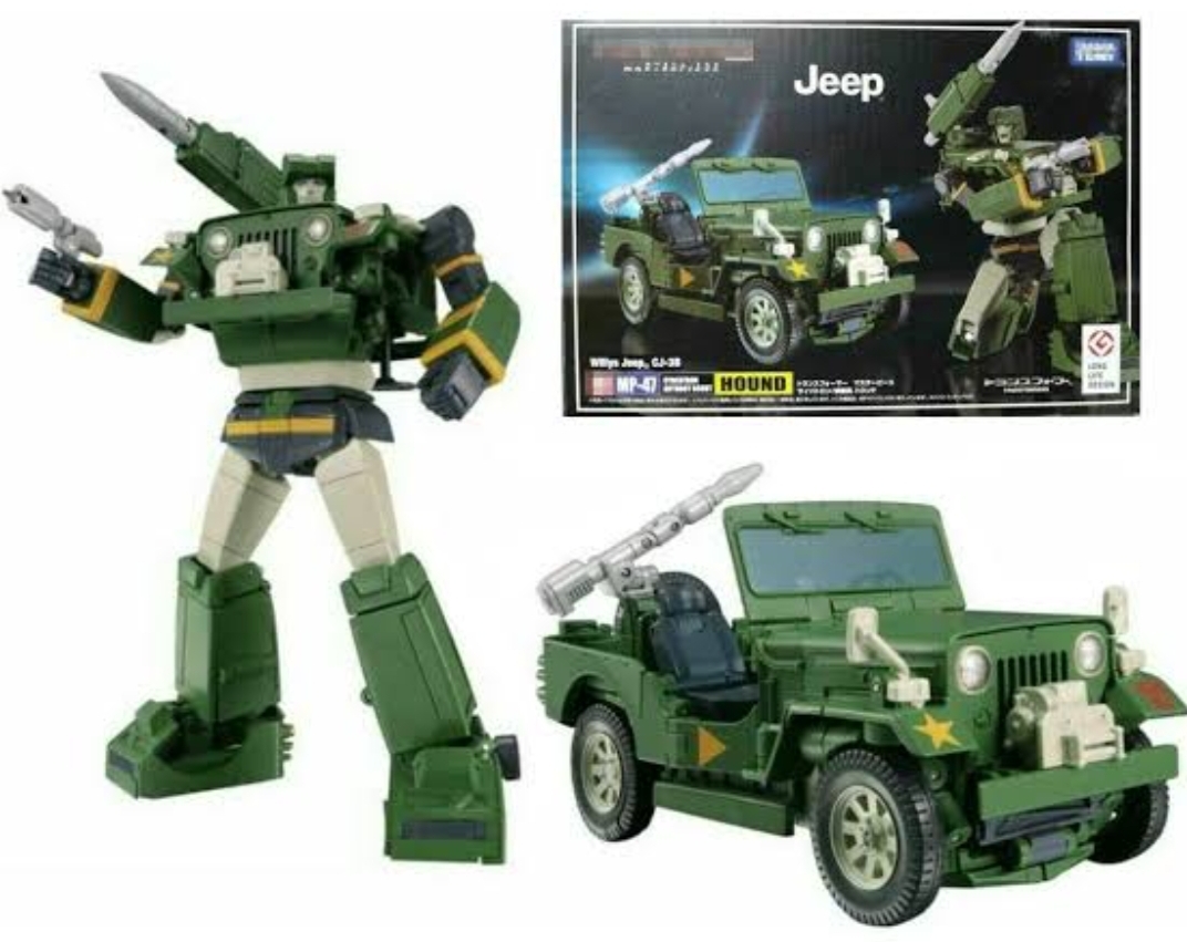Transformers G1 Hound Willys JEEP Autobot Robot Alloy Version Action Figure Toy 
