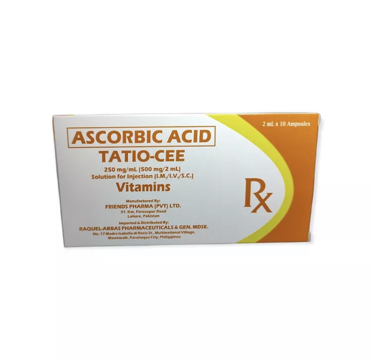 10 Ampules Ascorbic Acid | Lazada PH