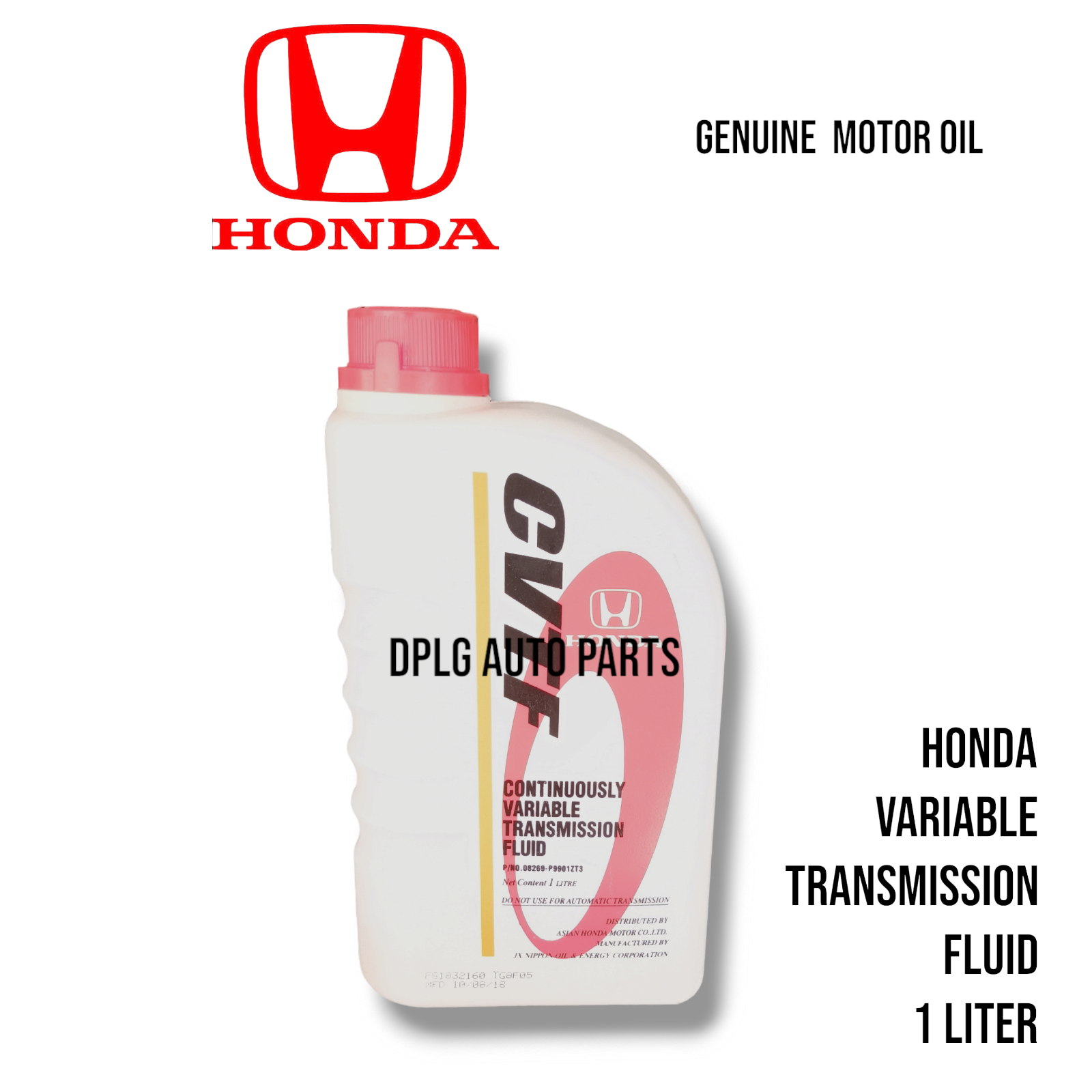 Genuine Honda Cvtf 1 Litre Continuously Variable Transmission Fluid 