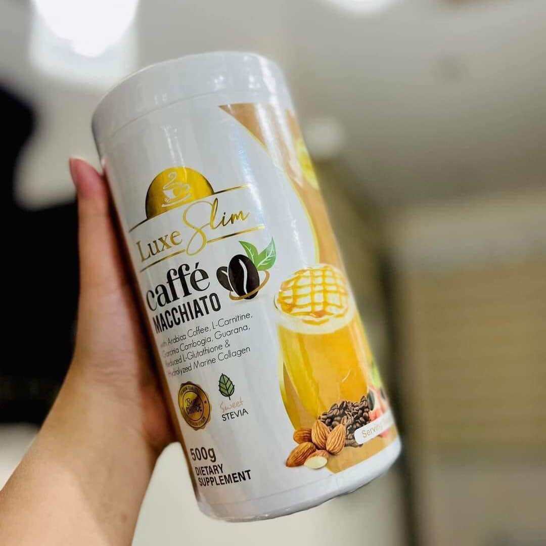 Luxe Slim - Caffe Macchiato - 500g - Half Kilo Canister - BIG SIZE – Sukli  - Filipino Grocery Online USA