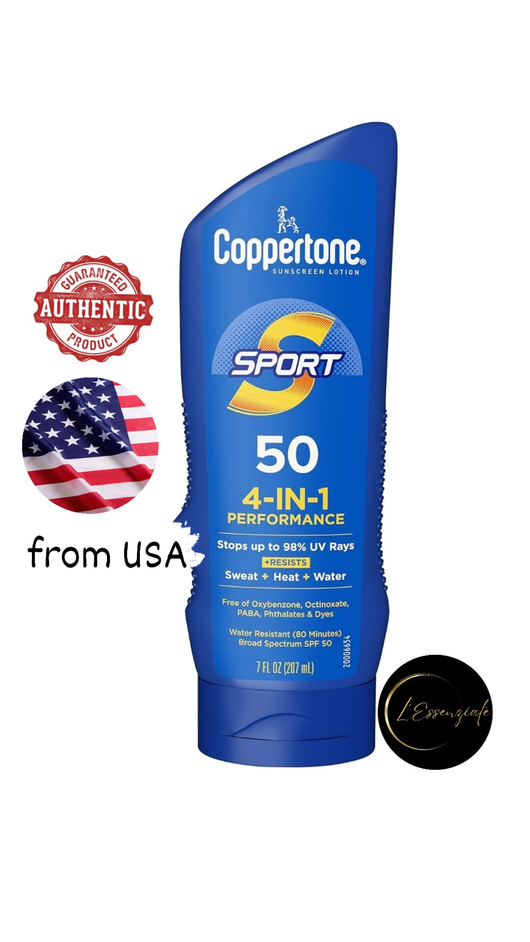 Coppertone SPORT Sunscreen SPF 50 Lotion, 207 mL (Expiration date May