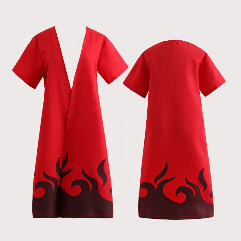 Naruto Clothes Red Cloud Robe Akatsuki Cloak Cos Naruto Clothing Anime