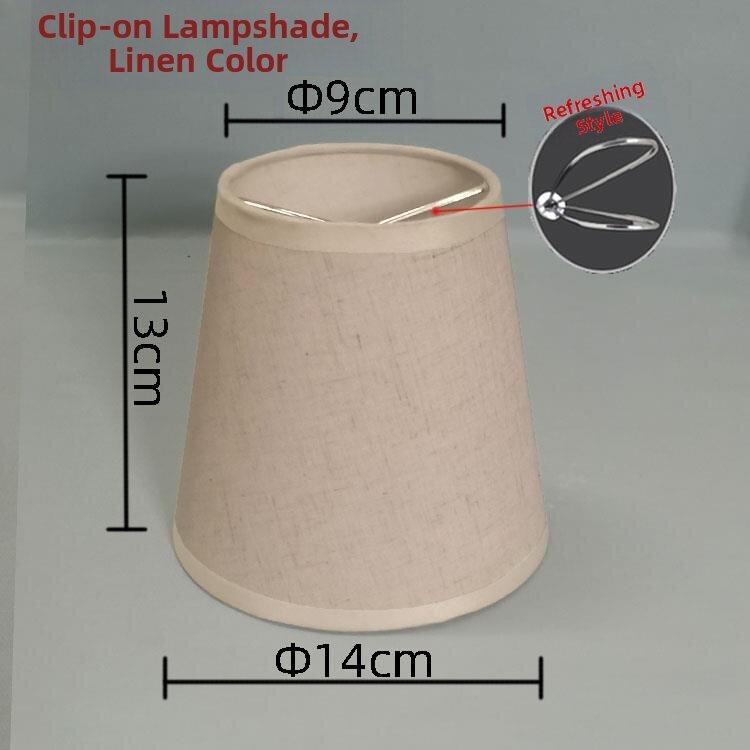 forsso | Clamp Bubble Lampshade Accessories E27 E14 Simplified Linen