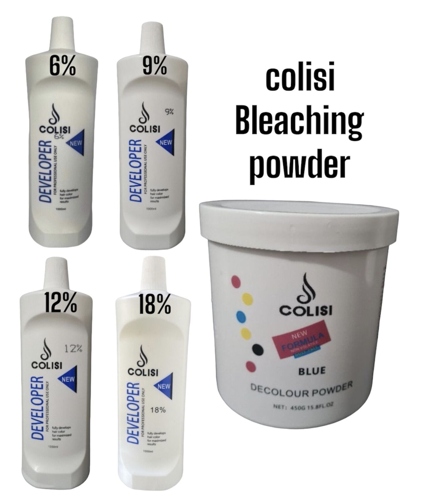 Colisi Bleaching Powder/ Oxidizing 6% 9% 12% 18%