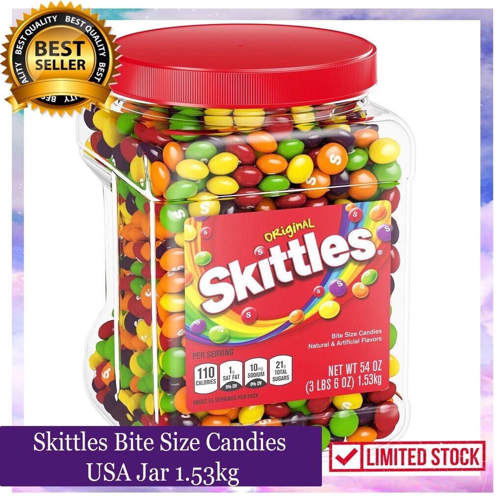 Skittles Original Bite Size Candies Jar 54oz 153kg Lazada Ph 5347