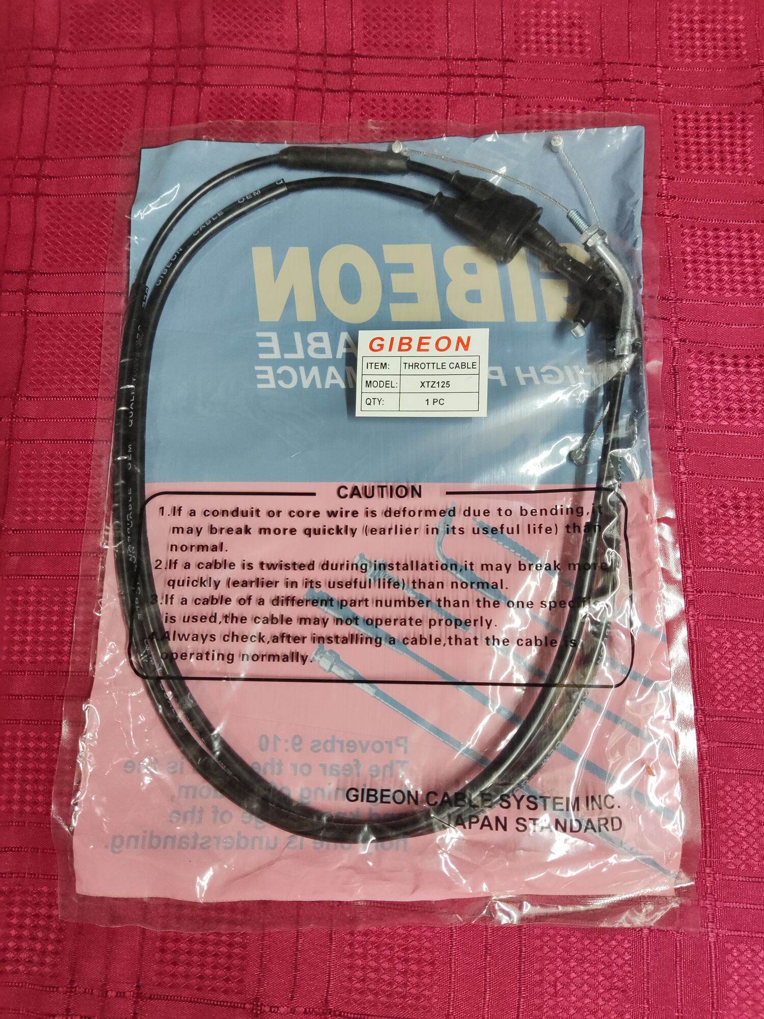 XTZ 125 THROTTLE CABLE Lazada PH