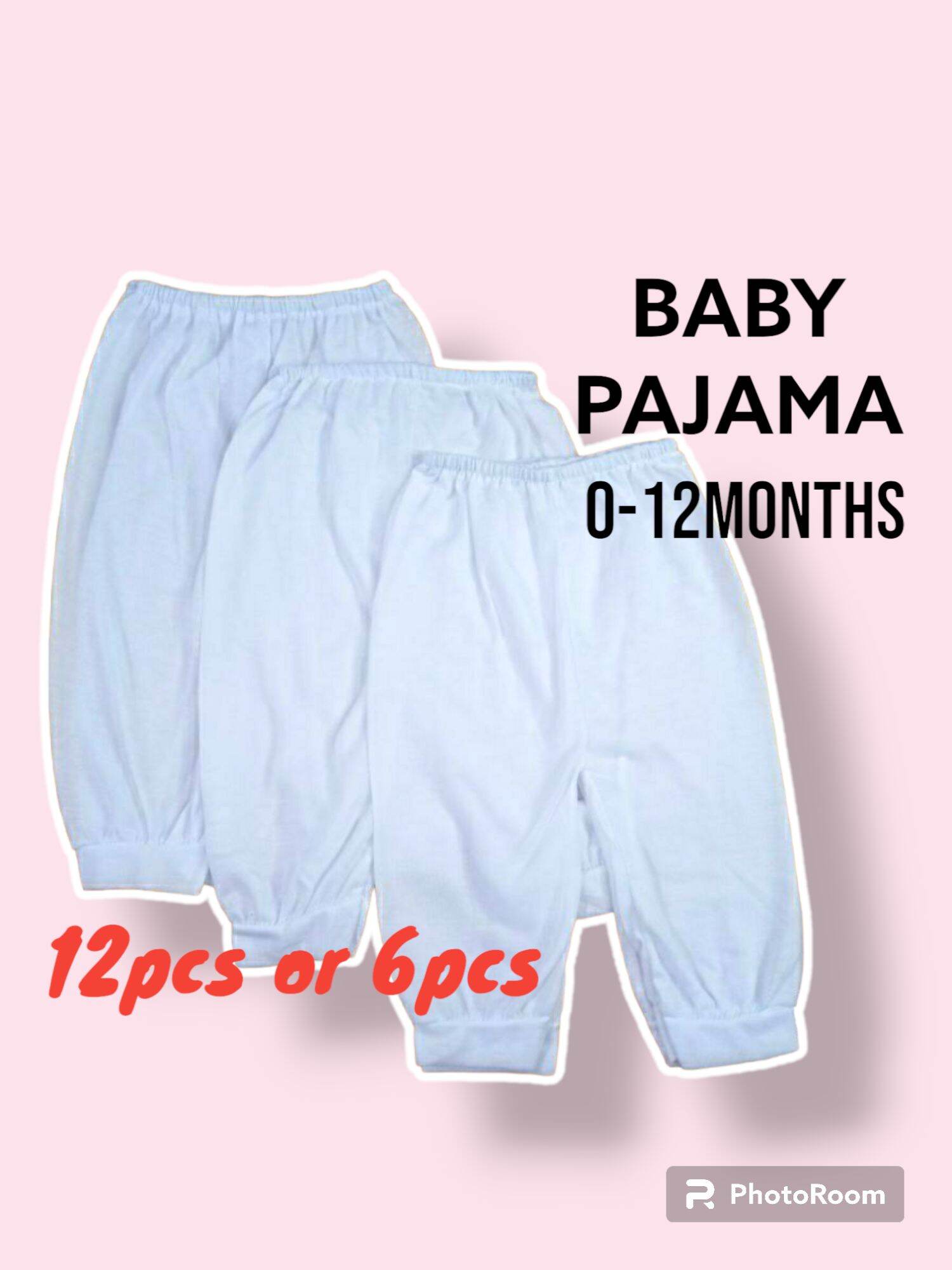 1 dozen or 12pcs newborn pajama for baby unisex 0-12months