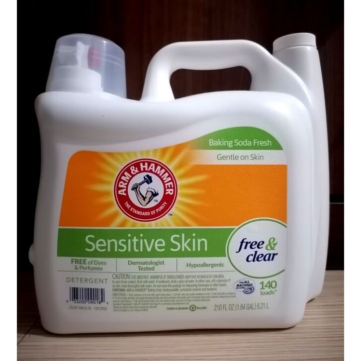 Arm And Hammer Sensitive Skin Free And Clear 140 Loads Liquid Laundry