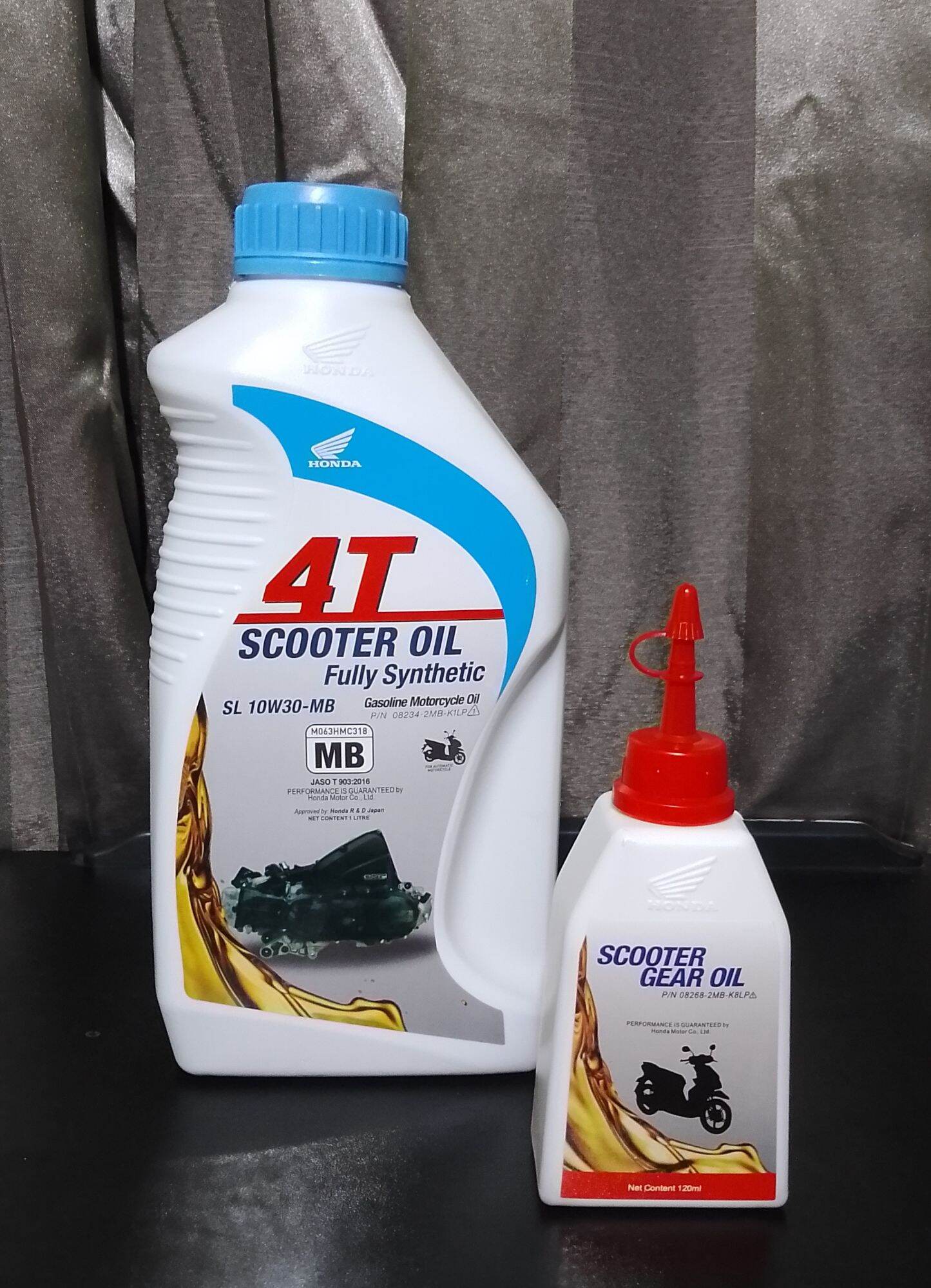 Honda Scooter Oil Fully synthetic 4T Engine Oil + Scooter Gear Oil