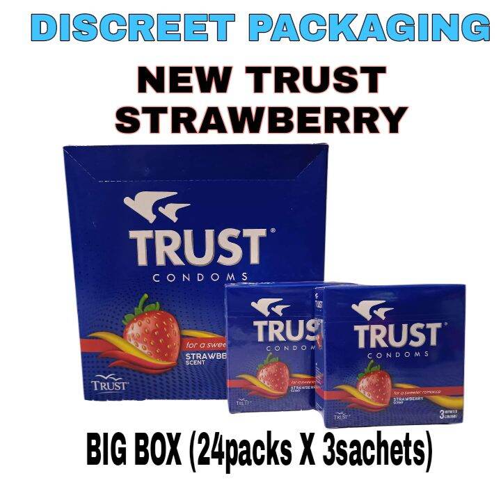 TRUST CONDOM 24 PACKS X 3sachets (ALL VARIANTS AVAILABLE)BIG BOX ...