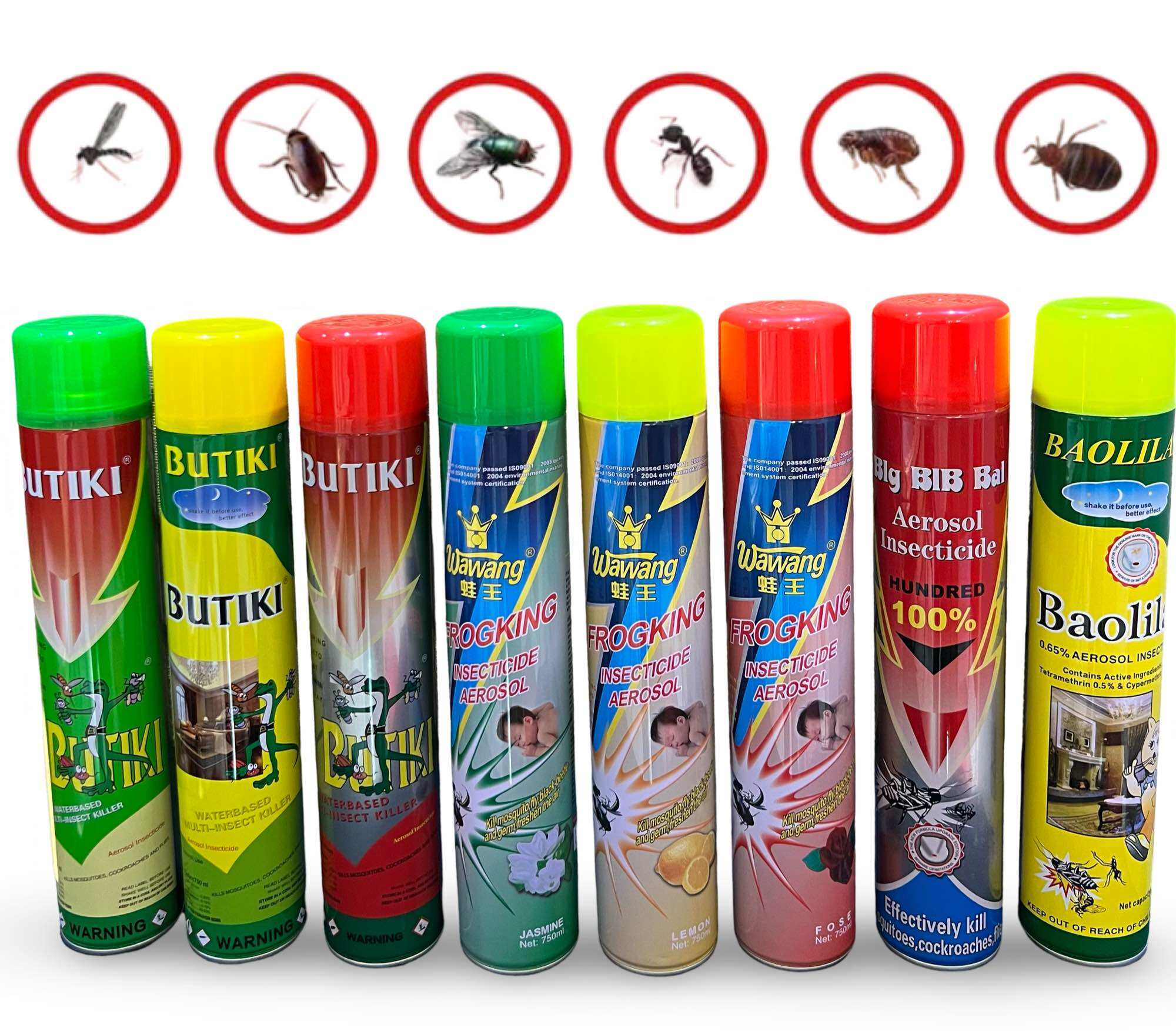 BUY 1TAKE1 BAOLILAI/ BUTIKI/ WAWANG Mosquito Killer 750ML INSECTICIDE SPRAY MULTI- KILLER WITH SCENT - LEMON/JASMINE/ROSE. 