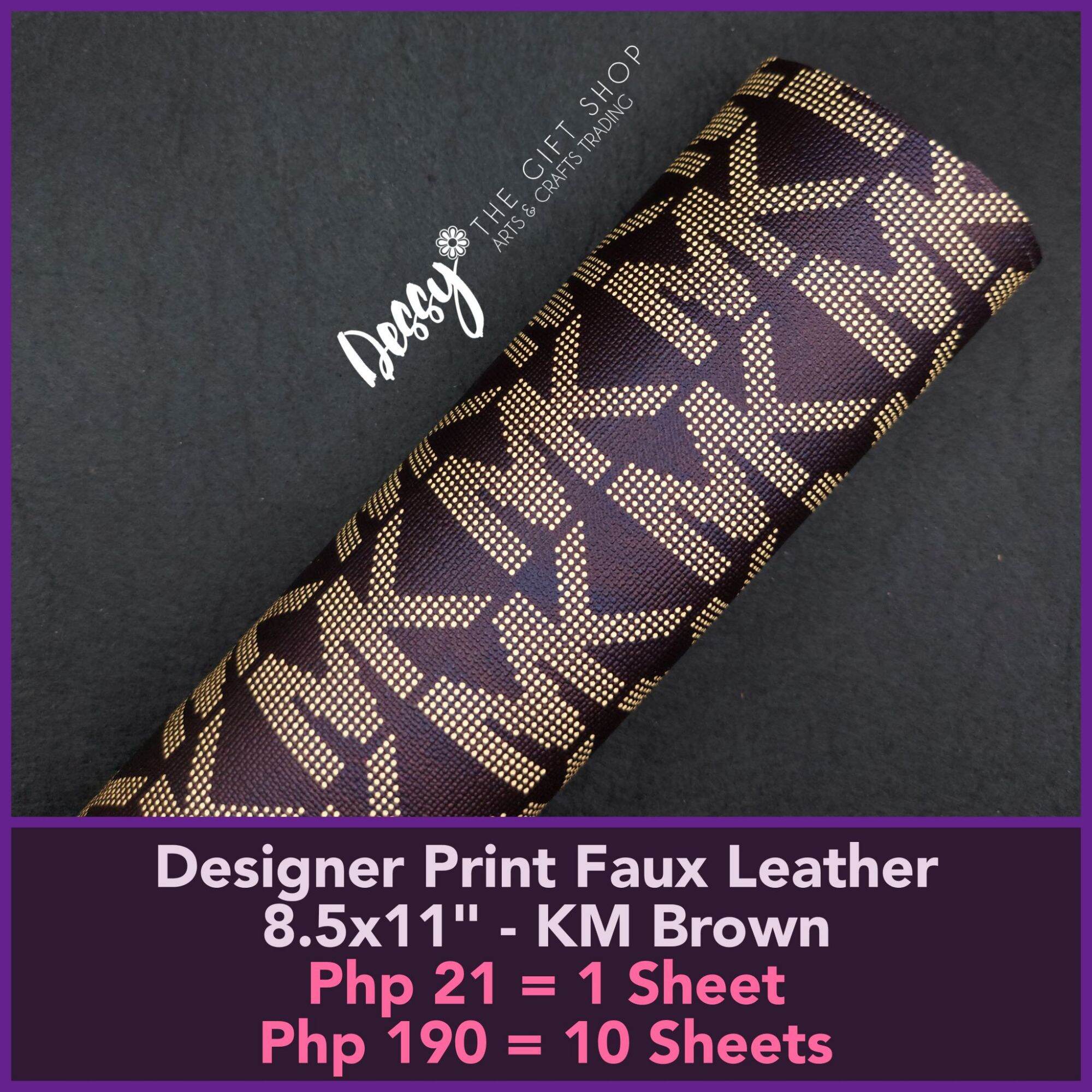 Yayamanin Designer Brand Faux Leather - 11x8.5- PVC Type (Short