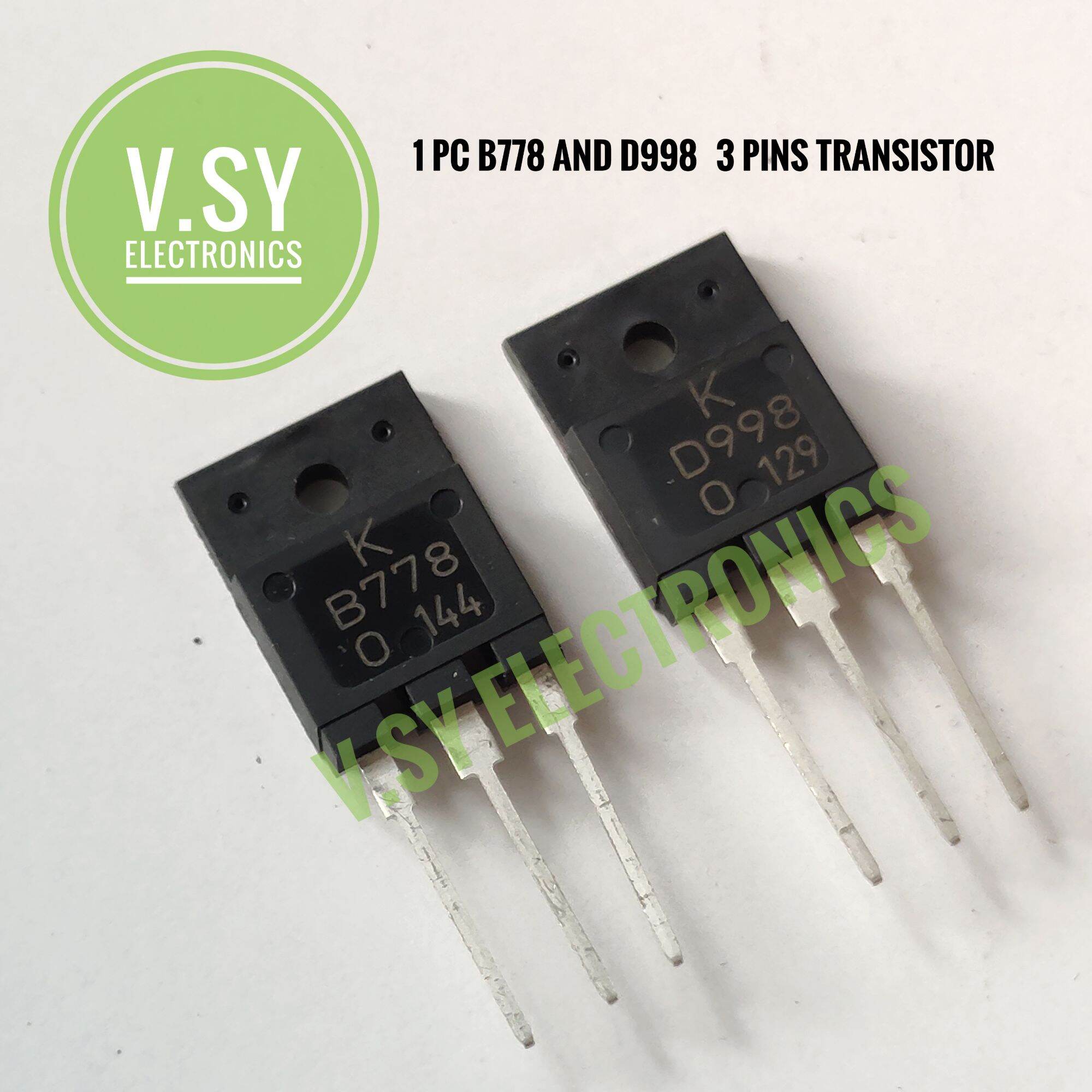 1 Pc Original B778 And D998 Power Audio Amplifier Transistor 2SB778 ...