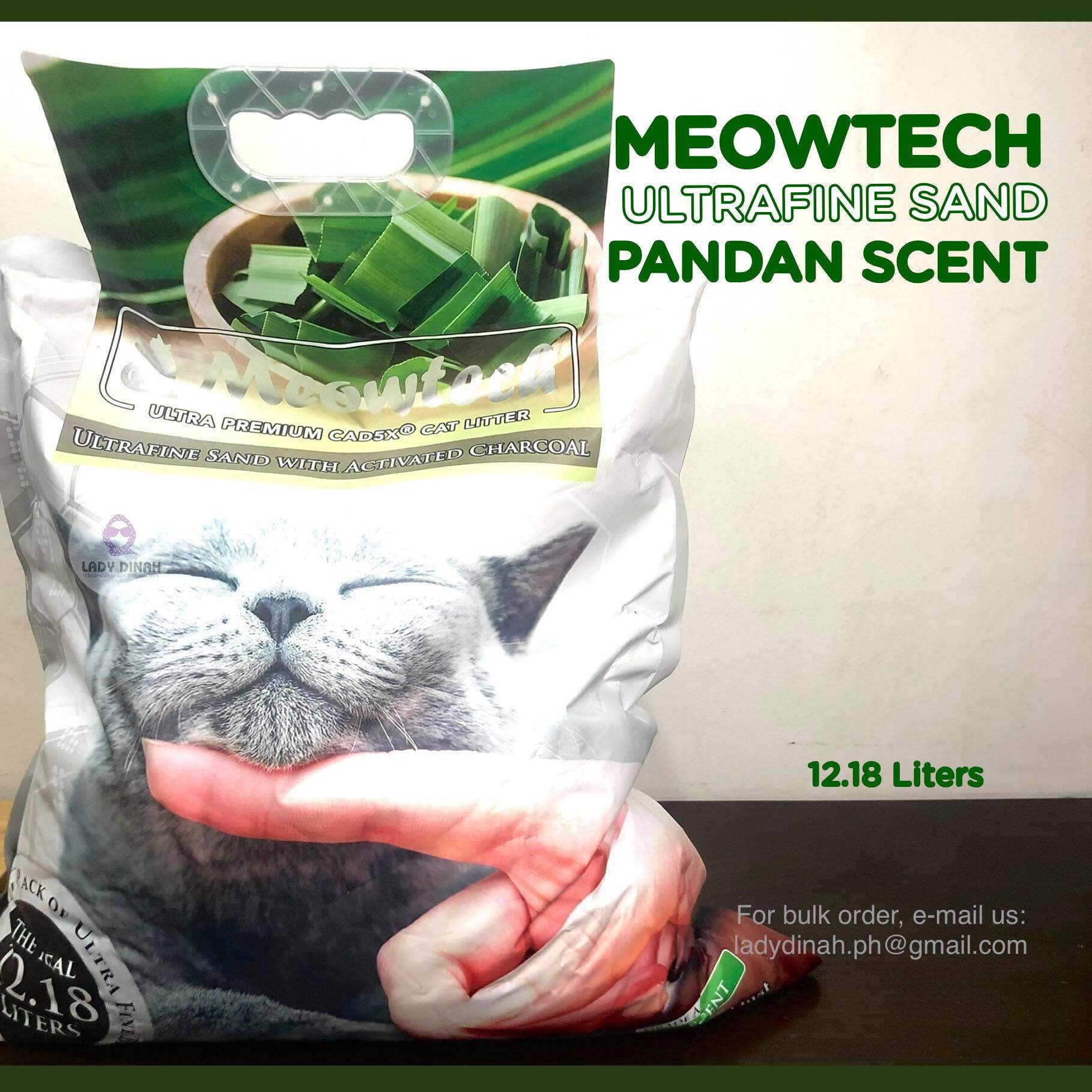 Meowtech Ultrafine Cat Litter Sand with Activated Charcoal 12.18L (Coffee/Grapes/Pandan/Green Apple Scent). 