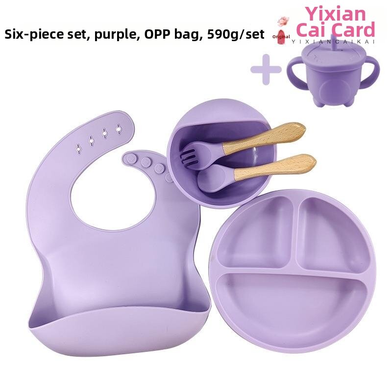 Food-grade Silicone Infant Feeding Bowls Set with Suction