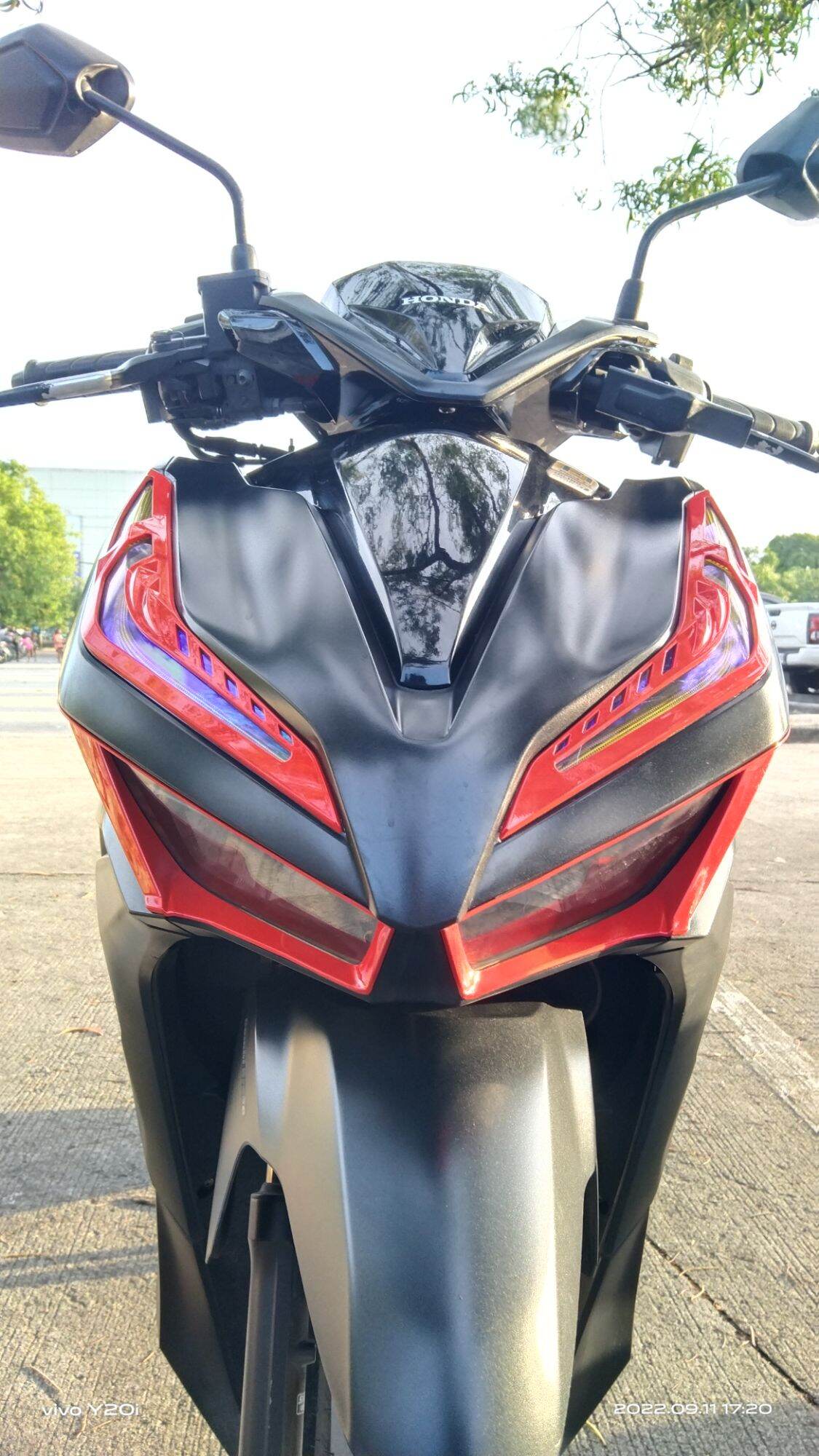 HONDA CLICK 125 / 150 3 IN 1 RED GARNISH. 