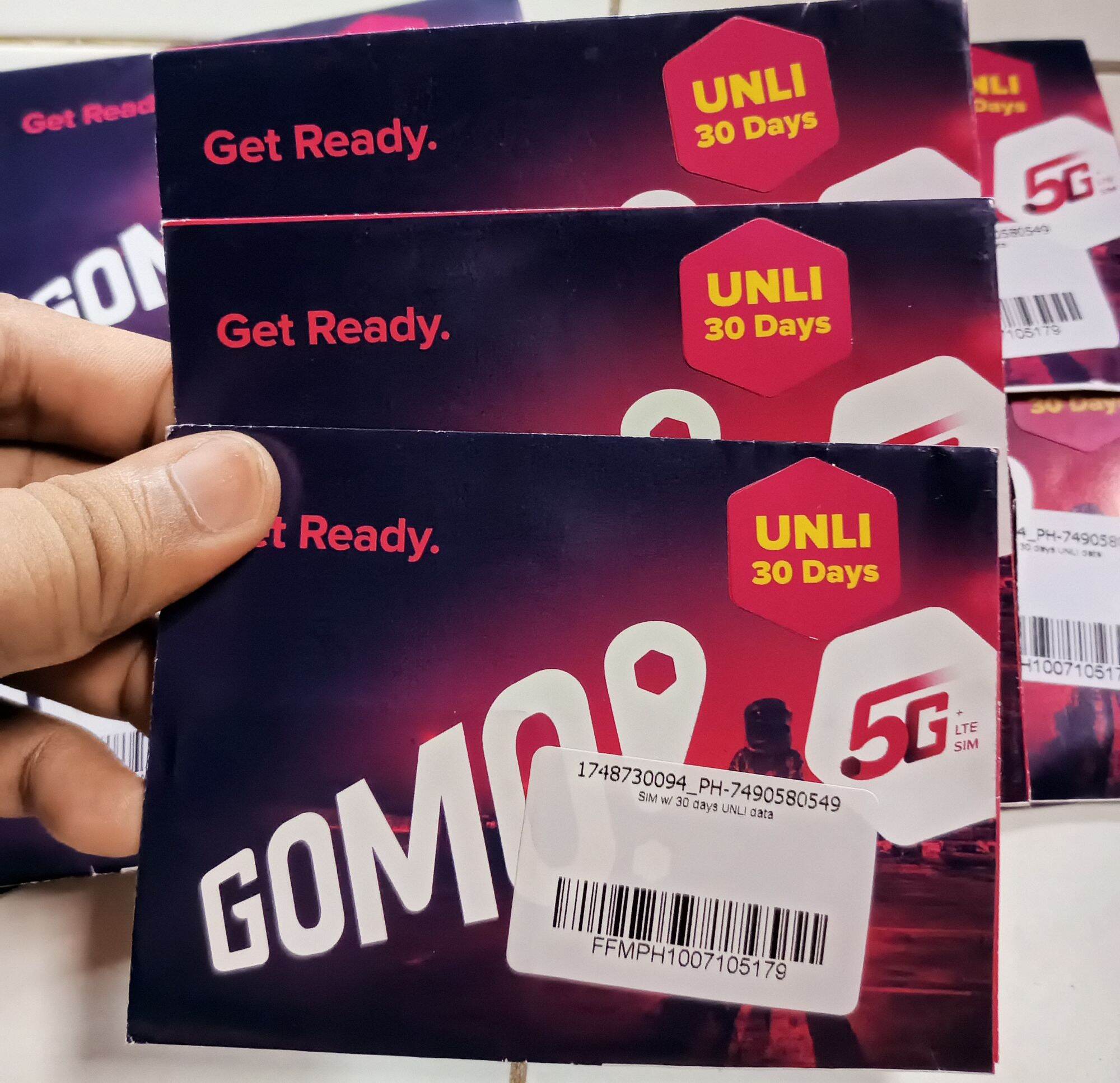 GLOBE GOMO SIM w/ 30 days UNLI DATA Capable 5G (LEGITIMATE) Lazada PH