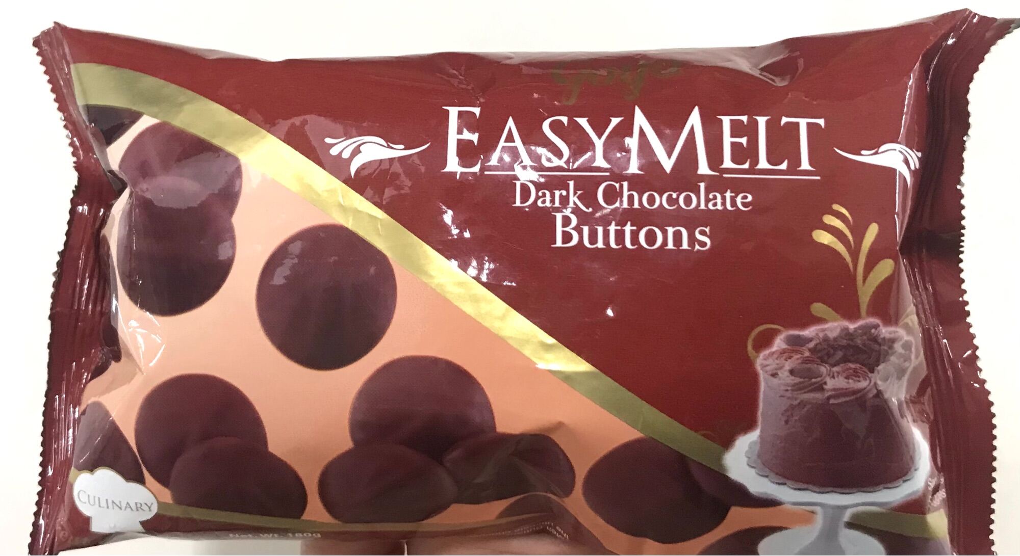 Goya Easy Melt Dark Chocolate Buttons 180g Cake Baking | Lazada PH