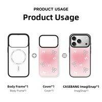 Casebang | Ballet Bow Series Detachable Magnetic Phone Case For Multiple iPhone Models
