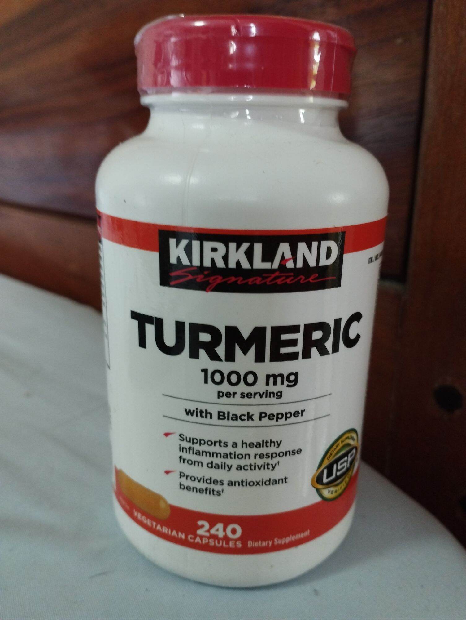 Kirkland Signature Turmeric, 1000mg, with black pepper, 240 capsules