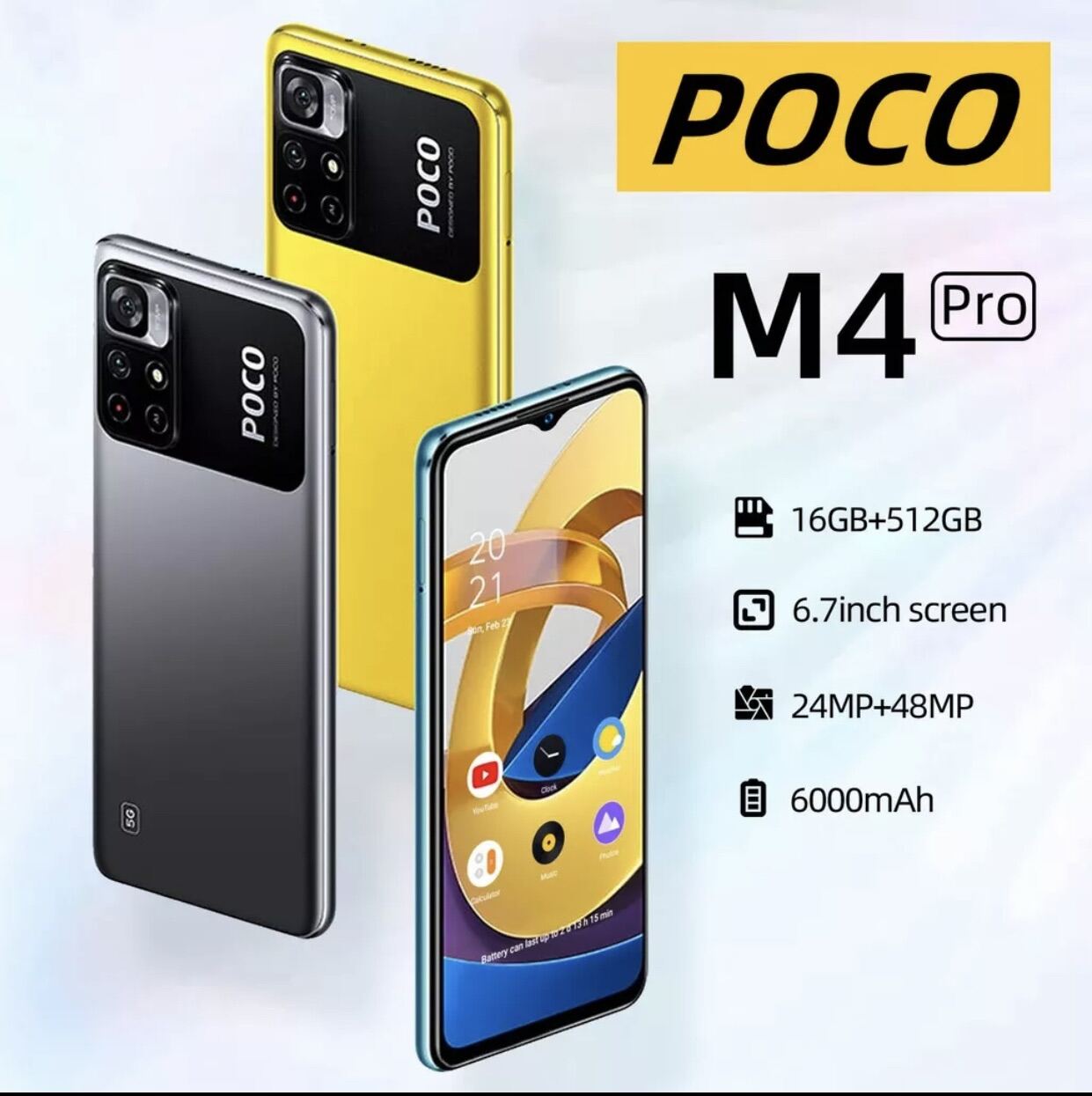 poco m4 pro 6000mah battery