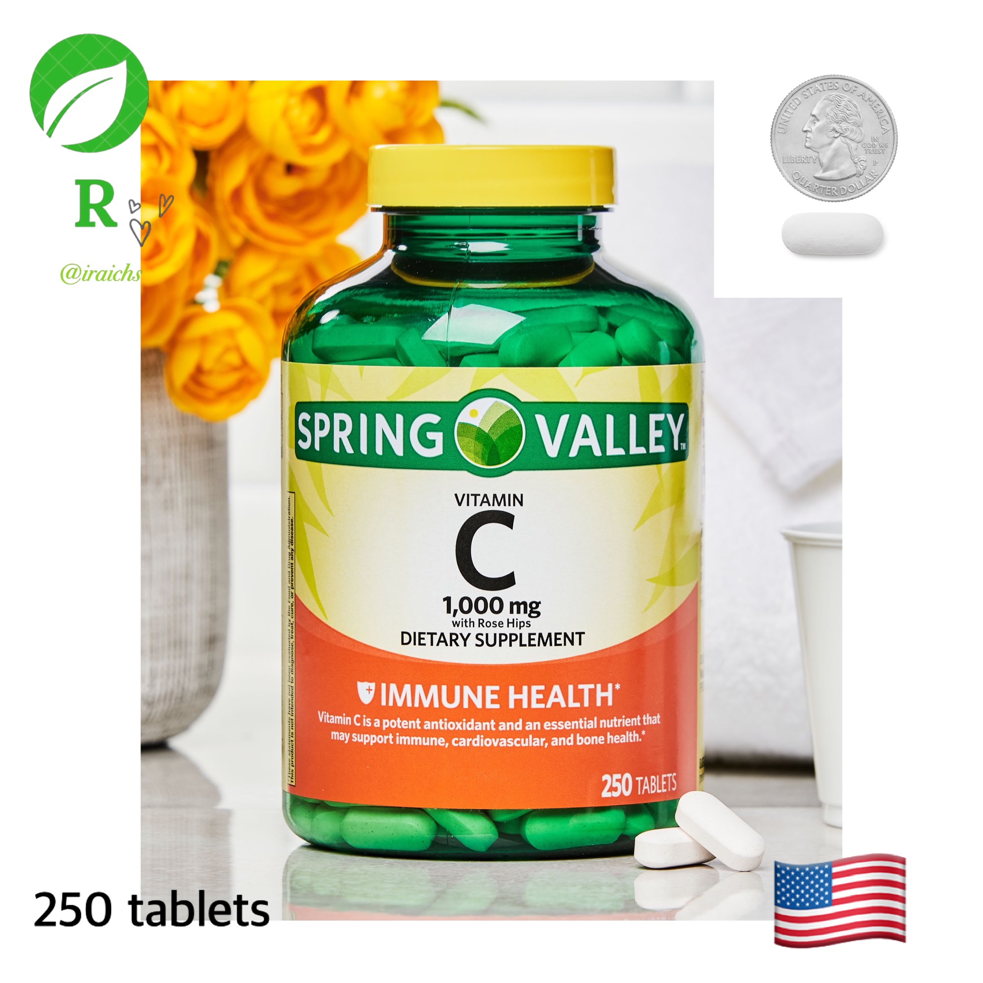 Spring Valley Vitamin C With Rose Hips 1000mg Lazada Ph